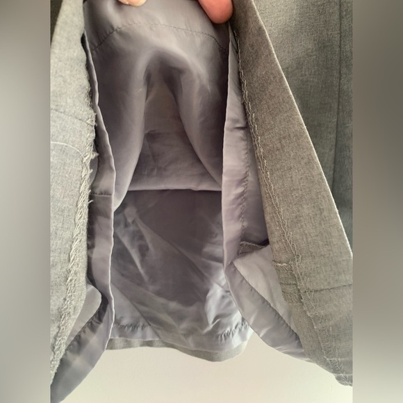 Gap Womens Grey VTG Wool Blend Lined Flare Mini Pull On Side Zip Career Skirt 4 - Picture 6 of 9
